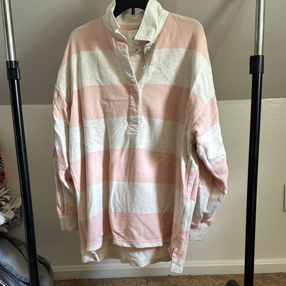 Americacan Eagle Aerie striped rugby pullover